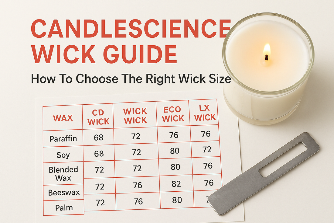 CandleScience Wick Guide: How To Choose The Right Wick Size