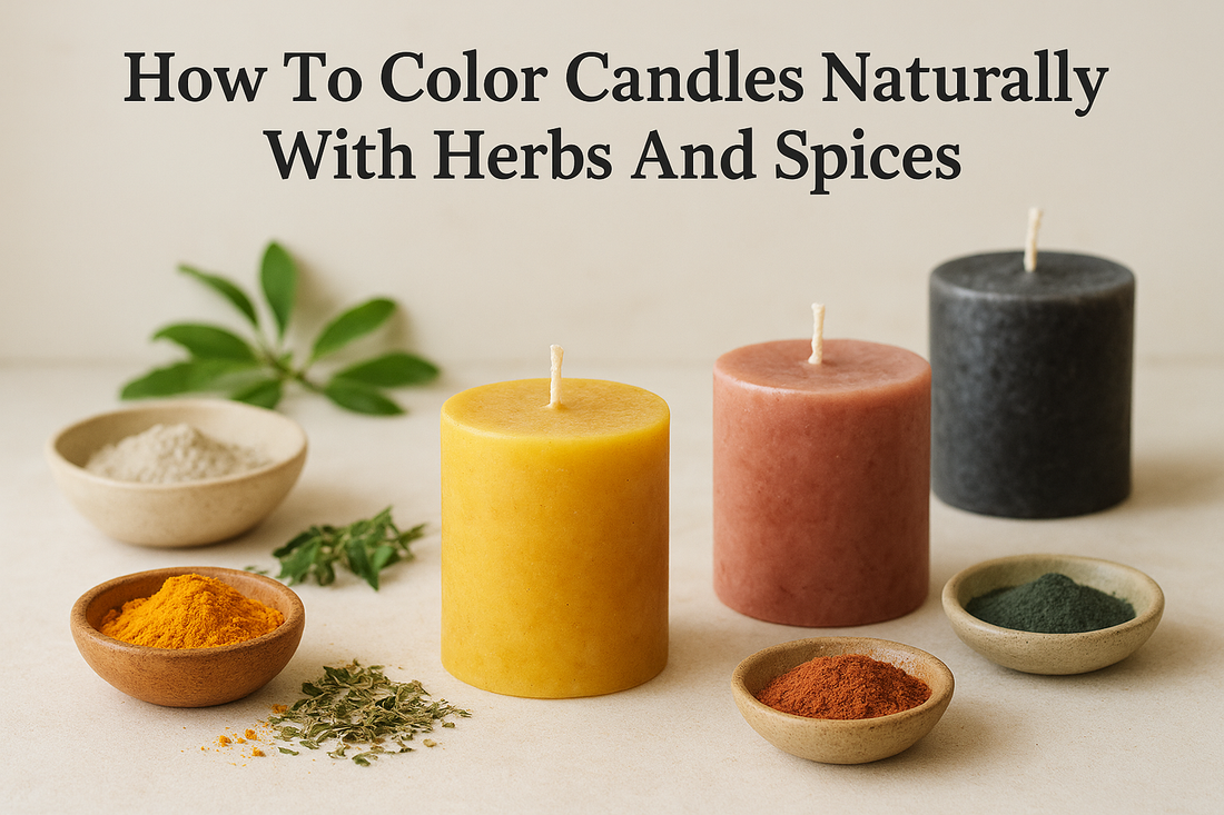 How To Color Candles Naturally With Herbs And Spices