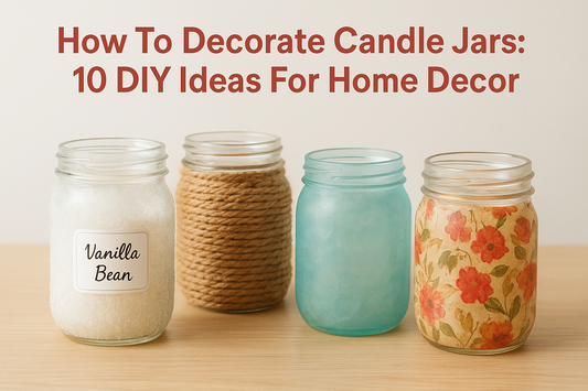 How To Decorate Candle Jars: 10 DIY Ideas For Home Decor