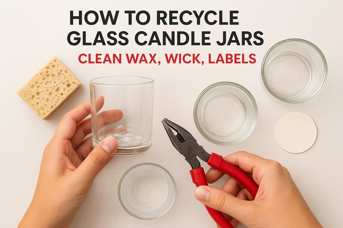 How To Recycle Glass Candle Jars: Clean Wax, Wick, Labels